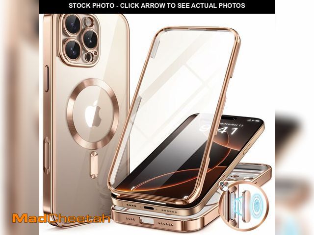 Lot 74-13947901 - BERFY for iPhone 16 Pro Case, Compatible with MagSafe, Built-in Glass Screen Protector, Camera Prote...
