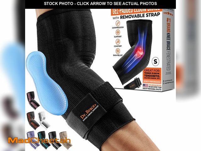 Lot 74-13568385 - DR. BRACEÃÂ® Elite Elbow Brace Support, Breathable Elbow Compression Sleeve with Gel Pad for Golfer...