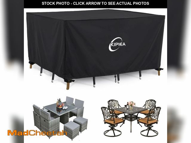 Lot 74-12702532 - Kipiea Patio Furniture Covers Waterproof Winter, Heavy-Duty Outdoor Furniture Set Covers for Table C...