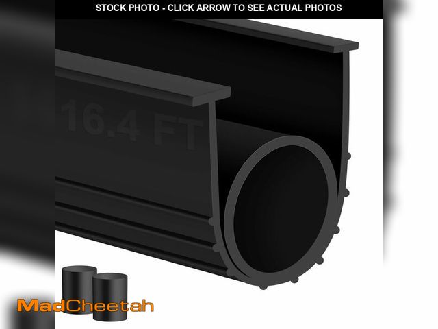 Lot 74-12703980 - MYFAMIREA Garage Door Bottom Seals Rubber 16.4FT Weather Stripping Weatherproof Seal Replacement Str...