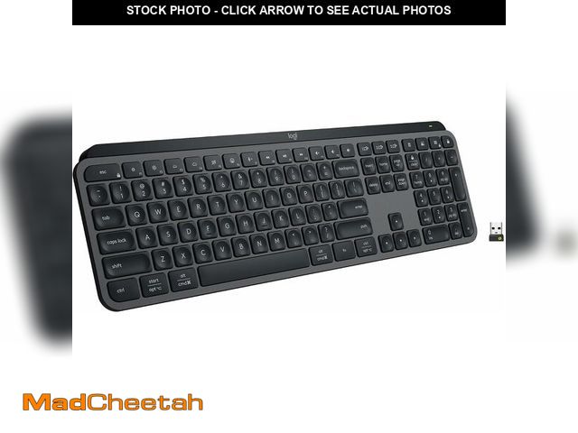 Lot 74-14307514 - (MISSING ONE KEY, USB) Logitech MX Keys S Wireless Keyboard, Low Profile, Fluid Precise Quiet Typing...