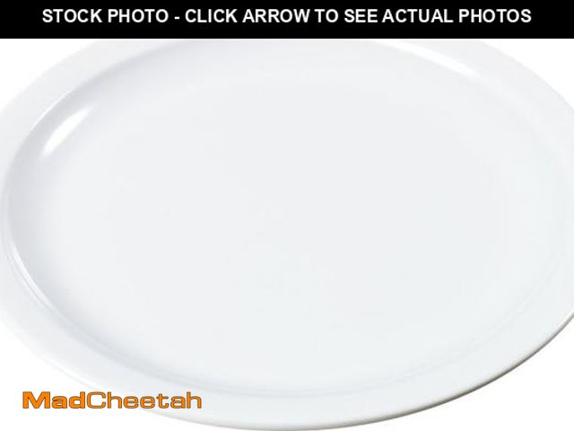 Lot 74-11976055 - Carlisle FoodService Products Kingline Reusable Plastic Plate Appetizer Plate for Home and Restauran...