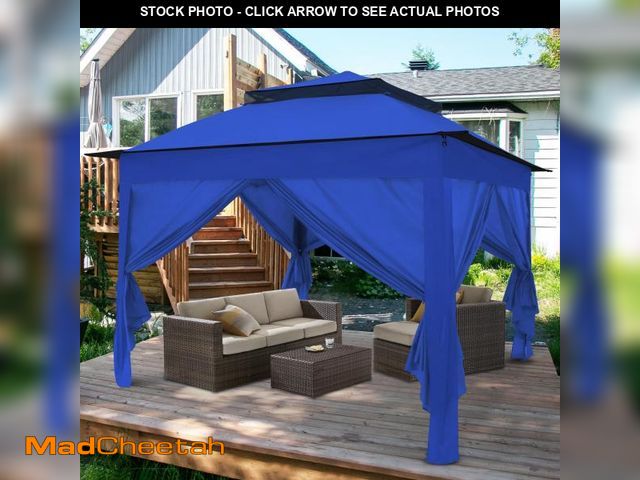 Lot 74-12493761 - COOS BAY 11x11 Pop-up Instant Gazebo Tent with 4 Sidewalls Outdoor Canopy Shelter with Carry Bag, St...