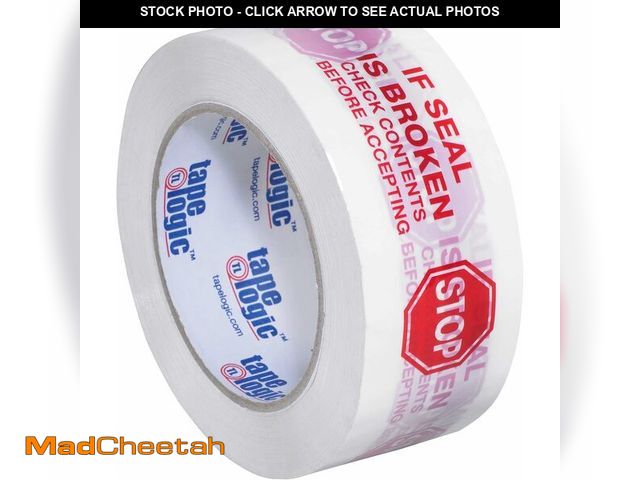 Lot 74-13581989 - TAPE LOGIC 2" x 110 yds Pre-Printed Packing Tape 2.2 Mil, Red/White (36-Pack) Heavy Duty Packing Tap...