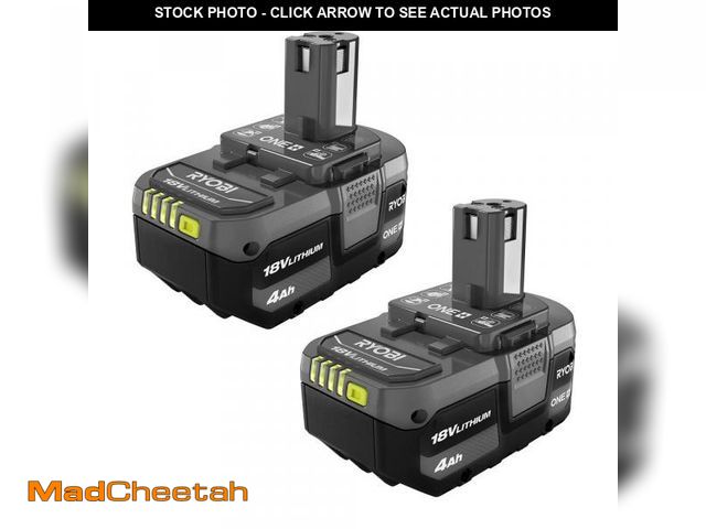 Lot 74-12428319 - ONE+ 18V Lithium-Ion 4.0 Ah Battery (2-Pack) - UNUSED