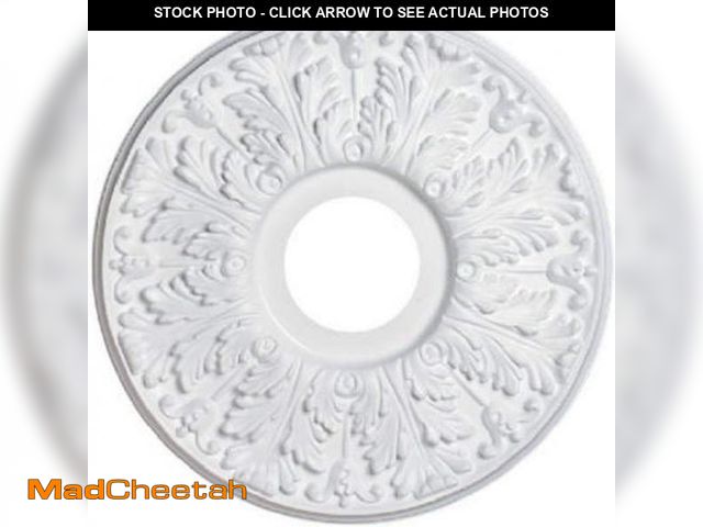 Lot 74-12096625 - Westinghouse 7702800 15-1/2-Inch Victorian White Finish Ceiling Medallion - UNUSED