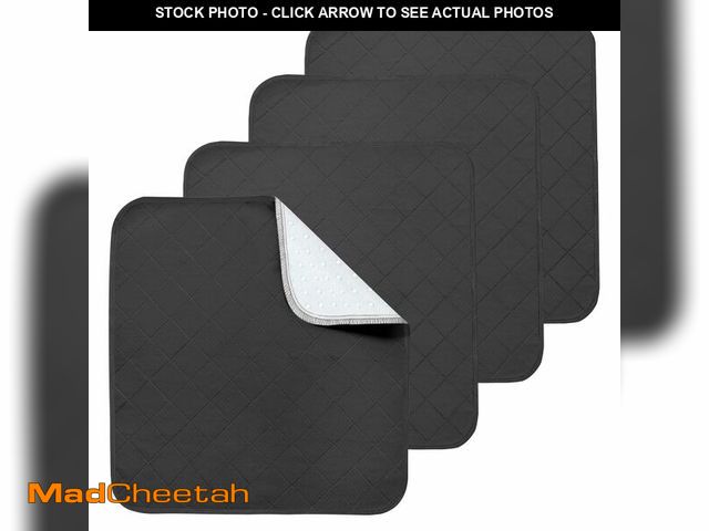 Lot 74-14154707 - Waterproof Chair Pads for Incontinence, 4 Pack Reusable Seat Protector Pads 22" x 21", Washable Chai...