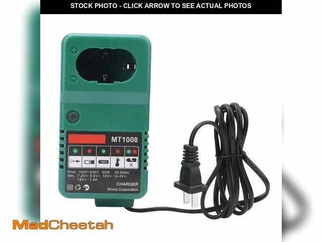 Lot 74-14145885 - Charger Battery,MT1008 Universal Electric Drill Battery Charger 7.2/9.6/12/14.4/18V US Plug 110-240V...