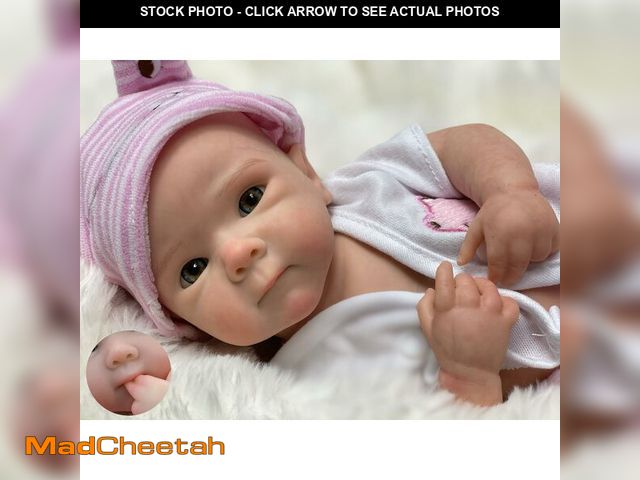 Lot 74-14048219 - Gileutay 12 inch Full Body Silicone Baby Doll Girl Lifelike Reborn Baby Dolls Realistic Newborn Doll...