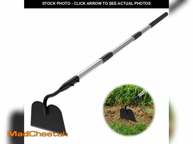 Lot 74-13959776 - Draw Hoe Garden Tool, Heavy Duty Garden Hoes for Weeding Long Handle, Easy Stand Up Scraping Weeder ...