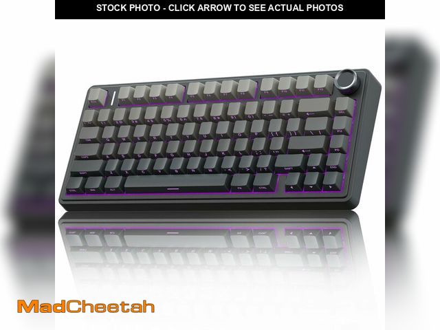 Lot 74-14206313 - AULA F75 Pro Wireless Mechanical Keyboard,75% Hot Swappable Custom Keyboard with Knob,RGB Backlit,Pr...