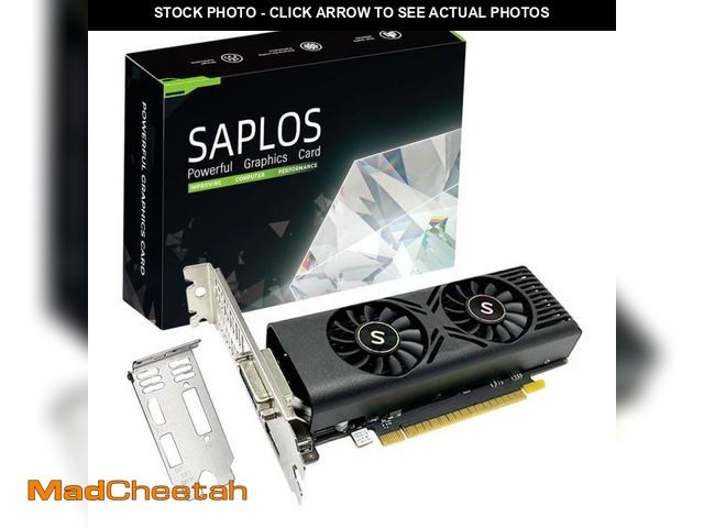 Lot 74-12052016 - SAPLOS GTX 1050 Graphics Card for PC, 4GB GDDR5 128-bit, HDMI DisplayPort DVI-D, Computer GPU, Gamin...