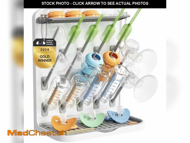 Lot 74-14382480 - Lifewit Large Baby Bottle Drying Rack 15 Hooks, Newborn Essentials Must Haves, Bottle Storage Organi...