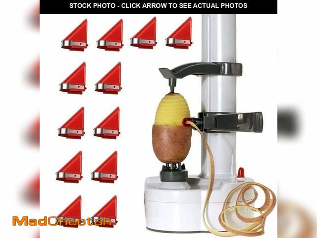 Lot 74-14152382 - Robito Electric Fruit Peeler, USB-C Powered, Automatic Apple Peeler with Push Button, Stainless Stee...