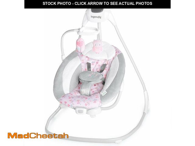 Lot 74-13042149 - Ingenuity SimpleComfort Lightweight Compact 6-Speed Multi-Direction Baby Swing, Vibrations &amp; Nat...