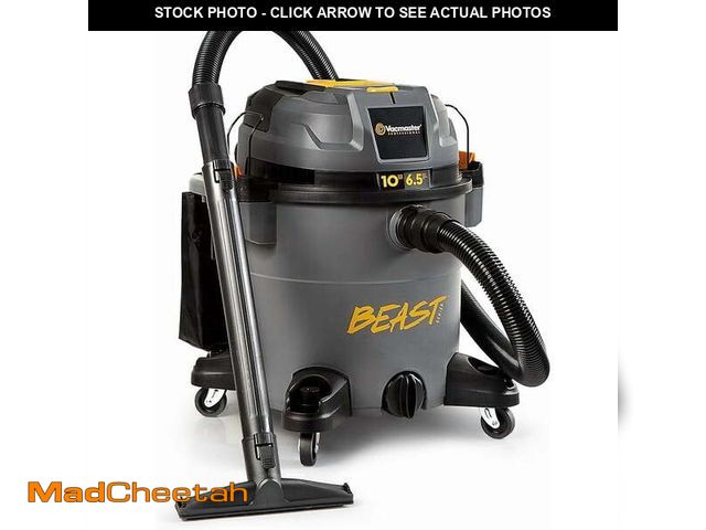 Lot 74-14351541 - Vacmaster Professional Beast Series 10-Gallon 6.5 Peak HP Wet/Dry Shop Vacuum with HEPA Media Filter...