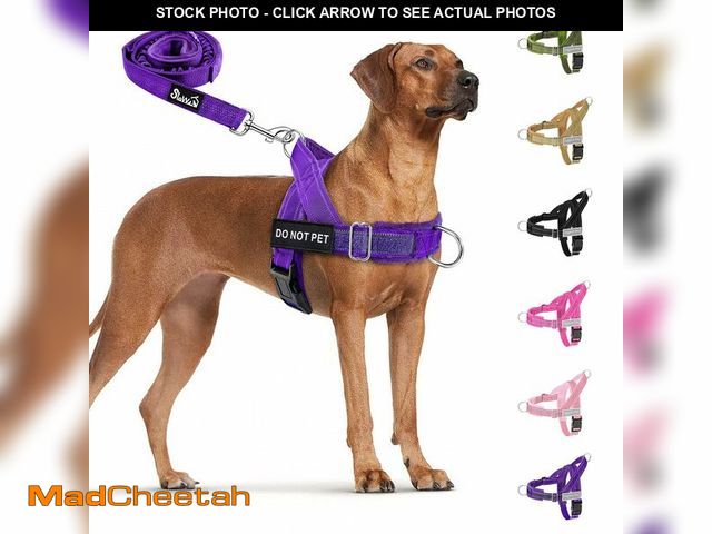 Lot 74-14272374 - SlowTon No Pull Dog Harness - Heavy Duty Dog Harness and Leash Set for Medium Large Dogs, Reflective...