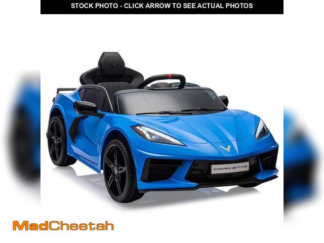 Lot 74-12781023 - Garvee 12V Kids Ride on Car Licensed Corvette Toddles Electric Sports Car Toy with Remote Control, D...