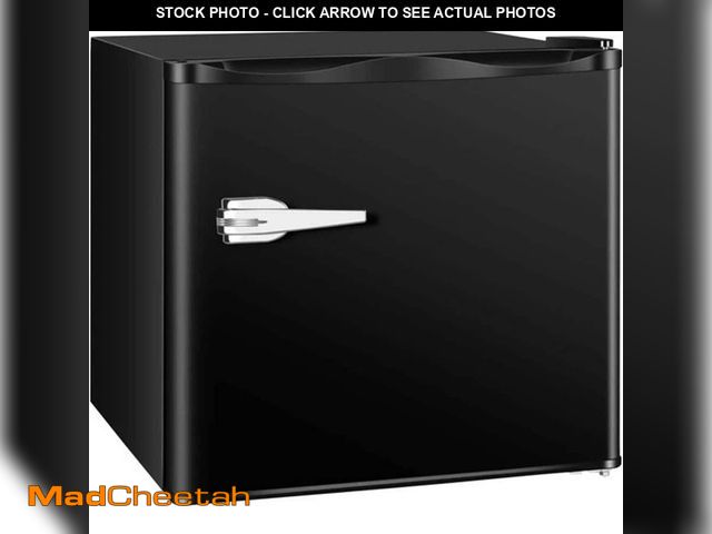 Lot 74-13769654 - COWSAR 1.2 cu. ft. Compact Manual Defrost Mini Freezer with Adjustable Temperature Controls in Black...