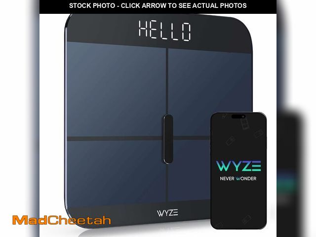 Lot 74-13632040 - Wyze Smart Scale X - Digital Bathroom Scale for Body Weight, BMI, Body Fat, Muscle Mass, Heart Rate ...