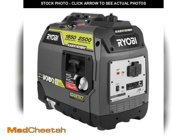 Lot 74-13605607 - RYOBI 2500-Watt Recoil Start Gas Powered Inverter Generator with CO Shutdown - UNUSED