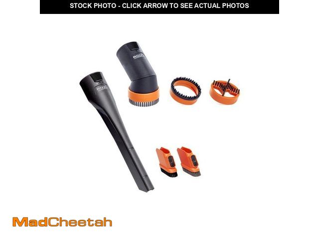 Lot 74-13799401 - RIDGID 2-1/2 in. MAX2531 NXT Max Crevice Tool, Dusting Brush Shop Vacuum Attachments with Shoes for ...