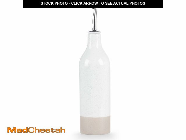 Lot 74-13568889 - famiware Milkyway 16oz Ceramic Olive Oil Dispenser Bottle, 1 Piece Oil Dispenser for Kitchen with St...