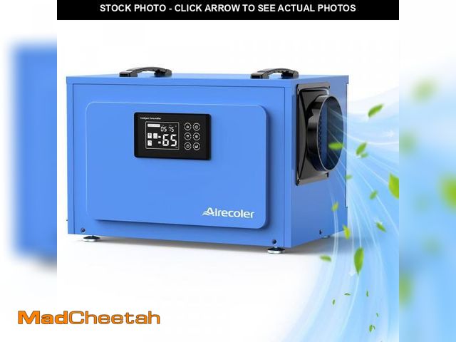 Lot 74-12160331 - (BROKEN VENT, LED SCREEN CLIPS) Airecoler 125 pt. 6,000 sq. ft. Commercial Dehumidifier with Pump fo...
