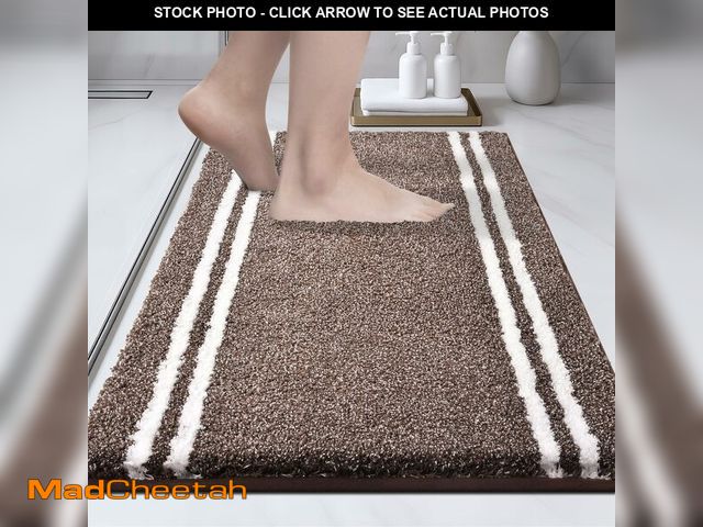 Lot 74-12716266 - PURRUGS Bathroom Rug Non-Slip Machine Washable 20" x 30", Super Absorbent and Quick Dry Shaggy Micro...