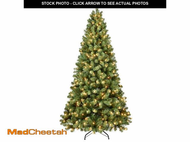 Lot 74-13044834 - GVN Christmas Tree, Modern Christmas Tree,6ft Pre-Lit PVC Christmas Tree with 300 UL Lights, 779 Tip...