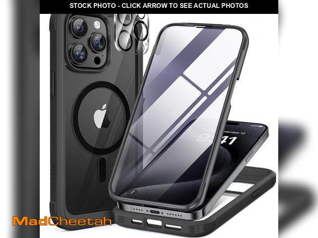 Lot 74-12310197 - Miracase Magnetic for iPhone 15 Pro Case [Compatible with MagSafe] Full-Body Bumper Phone case with ...