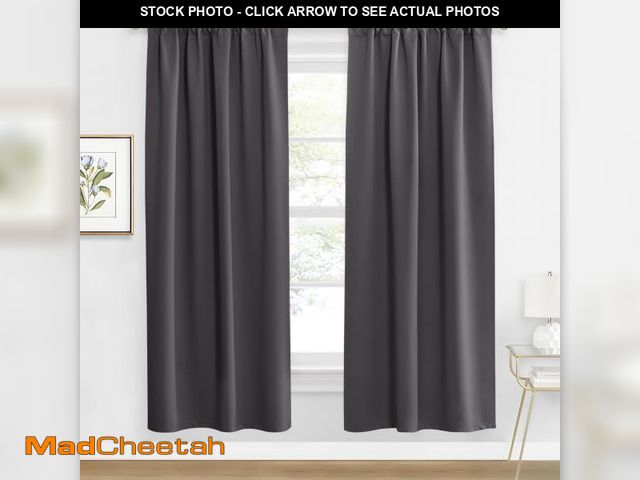 Lot 74-12120467 - RYB HOME Blackout Curtains for Living Room, Back Tab &amp; Rod Pocket Top Insulating Window Decor fo...