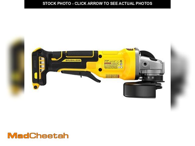 Lot 74-13134133 - DEWALT 20V MAX Cordless Brushless 4-1/2 in. Angle Grinder with Paddle Switch (Tool Only) - UNUSED