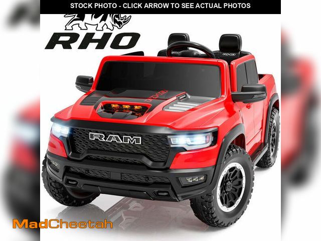 Lot 74-13093884 - Ram 24V Ride on Car 2 Seater for Big Kids, Ram 1500 RHO Battery Powered Ride on Toy with Remote Cont...