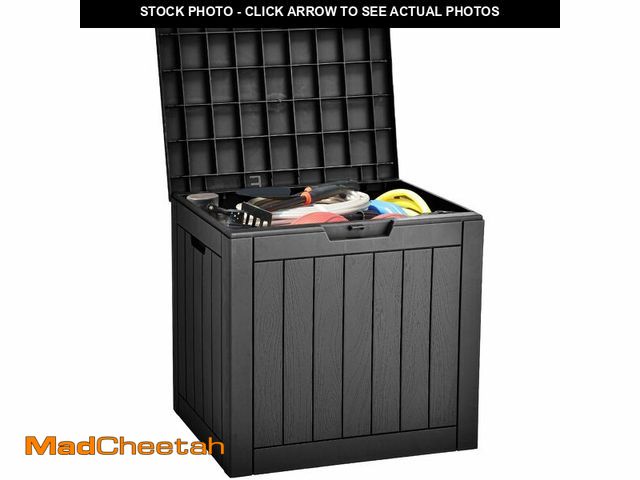 Lot 74-12696038 - YITAHOME 31 Gallon Outdoor Storage Deck Box, Waterproof Resin Package Delivery and Storage Box with ...