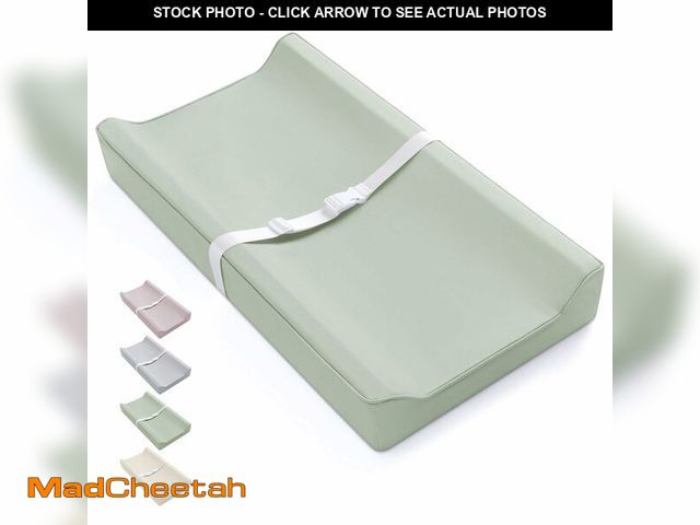 Lot 74-12710029 - Blissful Diary Vegan Leather Baby Changing Pad with Waterproof &amp; Wipe-Clean PU Cover, Standard S...