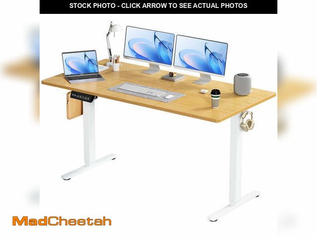 Lot 74-14259225 - CONCETTA Electric Height Adjustable Desk, 63"x24" Ergonomic Sit Stand Workstation, One-Touch Lift Ho...