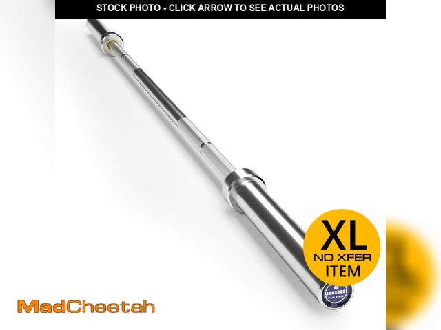 Lot 74-13789203 - LIONSCOOL Premium 6ft Barbell (Silver Chrome, 6FT, 500LBS) - UNUSED