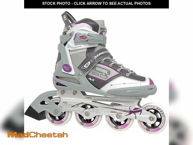 Lot 74-12665263 - Roller Derby AERIO Q-60 Women's Inline Skates, Purple, Size 7 - USED