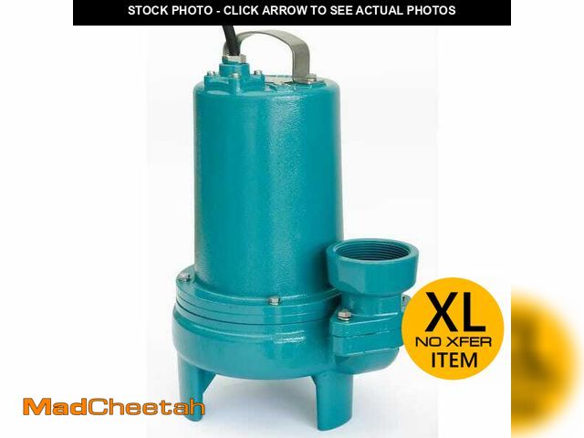 Lot 74-14312351 - LEO 1 HP Cast Iron Submersible Sewage Pump (COLOR IS NOT BLUE! GRAY STOCK PHOTO COULD NOT BE FOUND) ...