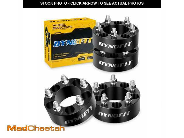 Lot 74-14208113 - Dynofit 2 inch 5x4.5 Wheel Spacers for XJ KJ KK TJ ZJ, 80.5mm Hub Bore, 1/2"-20 Thread Pitch 5x114.3...