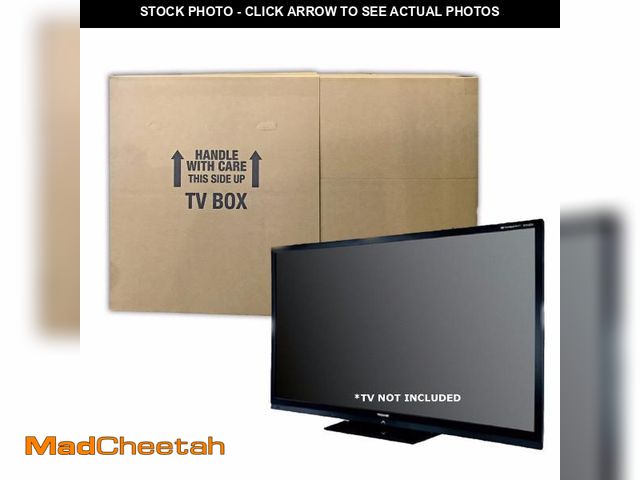 Lot 74-12138099 - UBOXES TV Moving Box (2 Pack) Fits up to 70" plasma, LCD, or LED, 72x6x42 - UNUSED