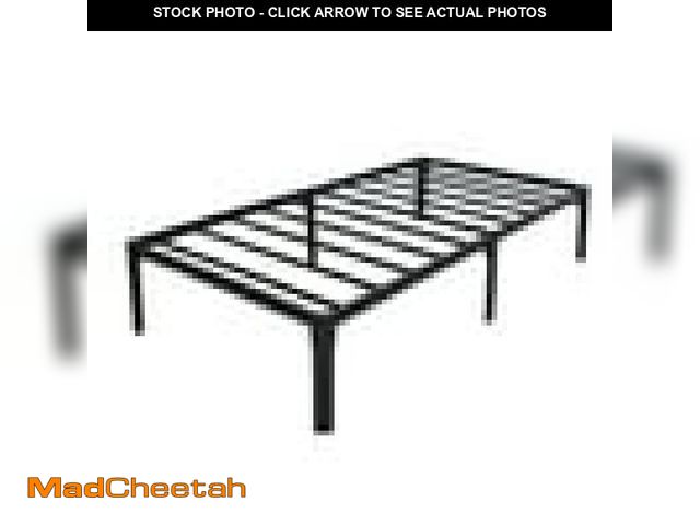 Lot 74-12481421 - Eavesince 18in Twin Size Metal Bed Frame Without Screws No Screws Design Easy Assembly No Box Spring...