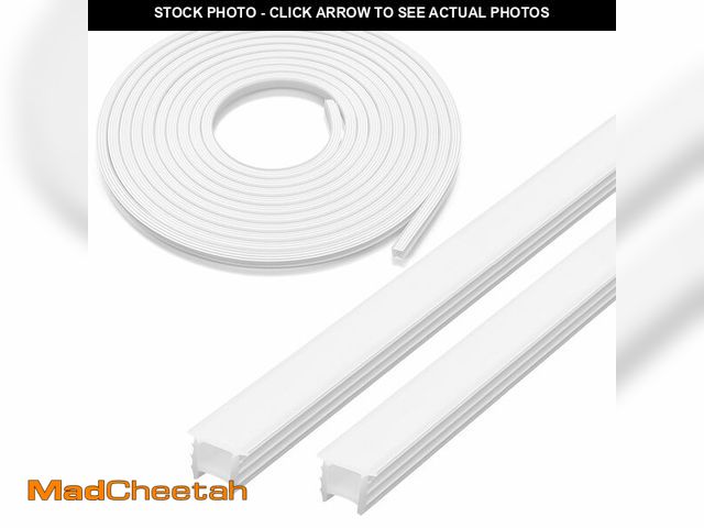 Lot 74-14423743 - Baquler Flexible Silicone LED Channel 65.6ft/20m White 10x10mm DIY Waterproof Neon Rope Strip Light ...