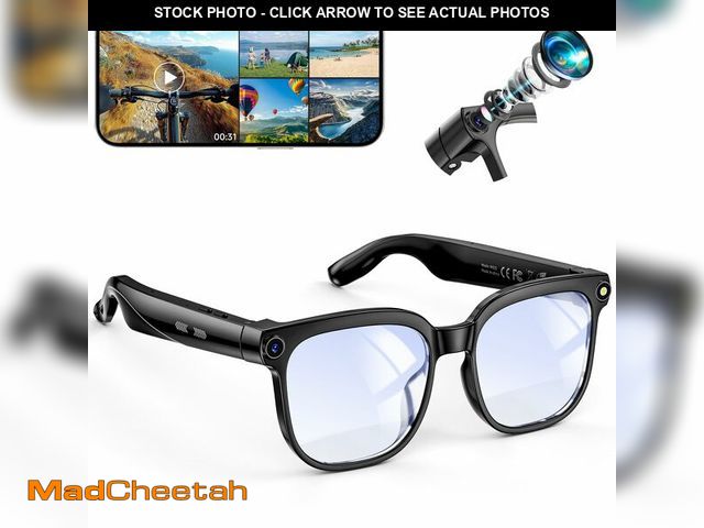 Lot 74-14148650 - Hwagol Smart Glasses with Camera, 8MP HD Photo and Video Recording,AI Glasses with Real-Time Transla...