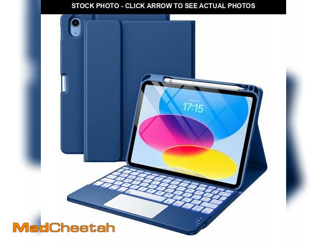 Lot 74-14334879 - Harvopu Compatible for iPad 11th 10th Generation Case with Keyboard, Folio Cover with Pencil Holder,...