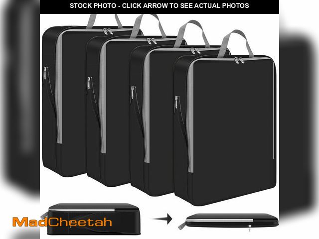 Lot 74-14209681 - Hosuly 4 Pcs Large Ultralight Compression Packing Cubes for Travel 17.3 x 12.6'' XL Large Expandable...