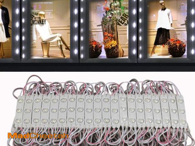 Lot 74-12303346 - AOOYUANKE Storefront Light 200PCS LED Module for Signs White 6500K 1.2W 12V DC 2835 SMD 3 LED Window...