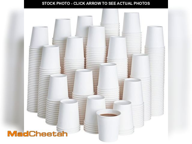 Lot 74-12974598 - LITOPAK 500 Pack 4 oz Paper Cups, White Disposable Paper Coffee Cups for Party, Picnic, and Travel -...