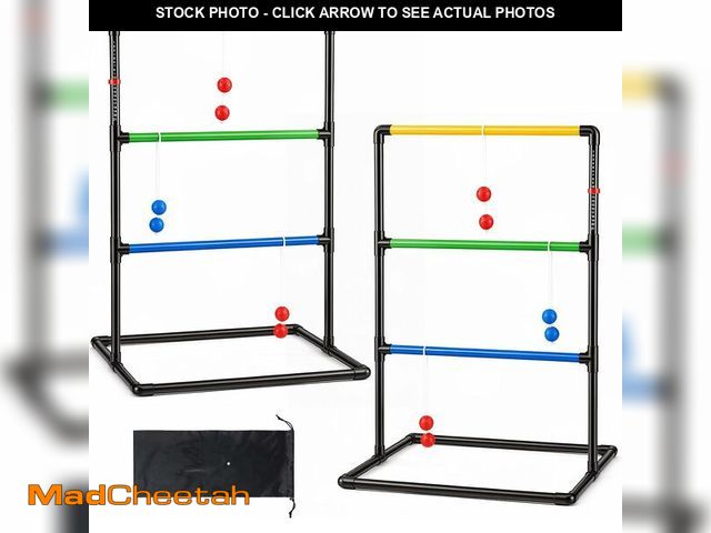Lot 74-14581998 - NEWBULIG Ladder Toss Game, Ladderball Golf Set with Tossing Balls, Ladder Ball Games for Outdoor Law...